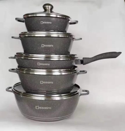Ensemble de Casseroles Antiadhésives Dessini 5pcs