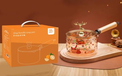 Sing Handle Glass Soup Pot