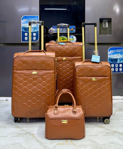 Sac de Voyage en Cuir 4pcs