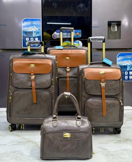 Sac de Voyage en Cuir 4pcs