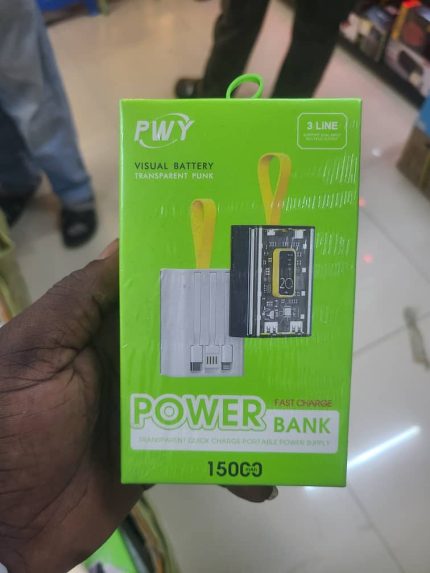 Power Bank 15000 mah Fast Charge/ Visual Battery/ Garantie 6 mois