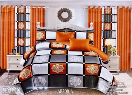Draps Trois places, 2 Draps, 2 Taies, 2Rideaux