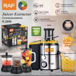 RAF Multifonction 4 en 1 Grande Bouche Carotte Légumes Extracteur de Jus Mixeur Slow Fresh Commercial Fruits Extracteur de Jus Machine platisque