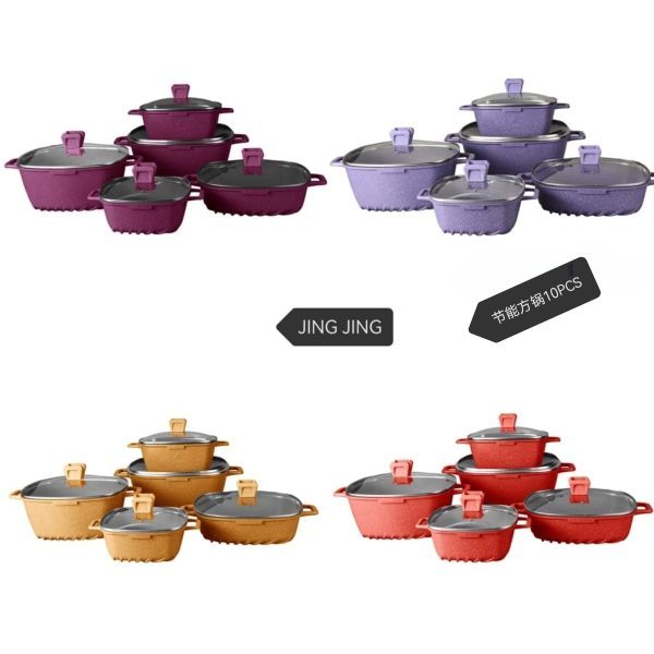 M2 Ensemble de Casseroles Disproportionnés 5Pcs – Image 1