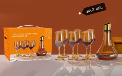 Ensemble d’une Carafe et de Verres 6Pcs