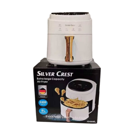 Friteuse à air chaud Silver Crest / Friteuse sans huile / Air fryer - Capacité extra large - 2400W - 8L - JING