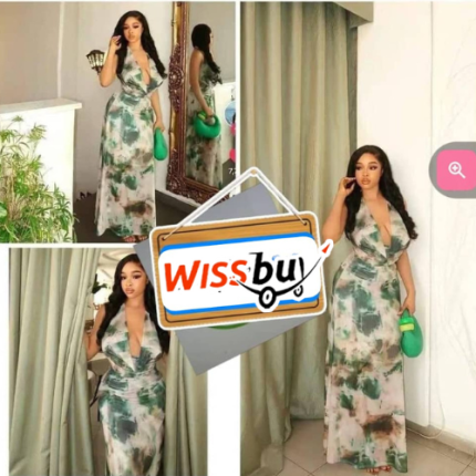 Robe Portefeuille Longue / Robe Cache-Cœur Satinée - W - MMG
