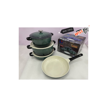 Casseroles et poeles- Ensemble de batterie de cuisine antiadhésive en pierre de maifan ROWANSG.