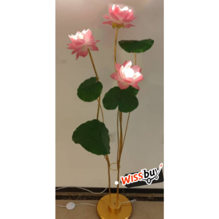 Lampe Sur Pied Florale/Lampadaire à Motif De Lotus -W -JING