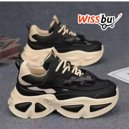 Well Worn Colorblock Lace-up Front Chunky Sneakers/Baskets Epaisses à ColorBlock et Finition Vintage -FES
