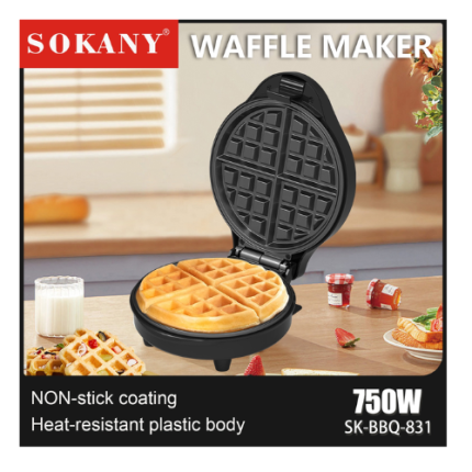 Machine à gauffre Sokany / Gaufrier à Sandwich / Waffle maker - 750W - JING