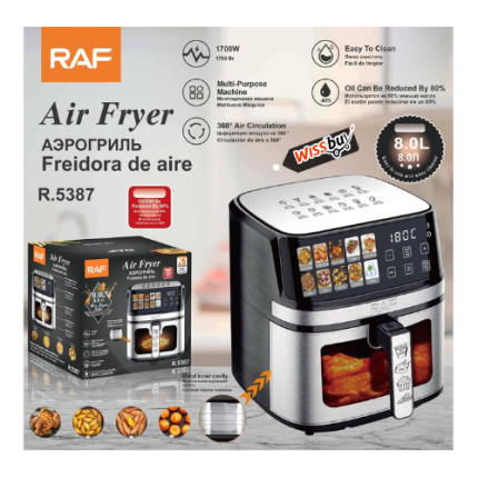 Friteuse multifonctionnelle RAF / Friteuse électrique domestique / Air Fryer - 8L - JING