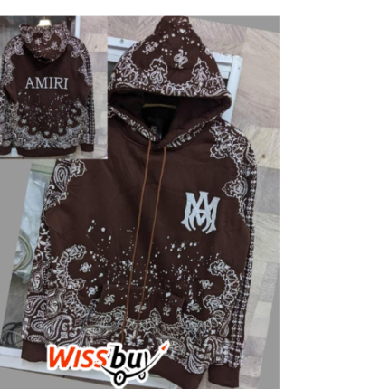 Sweat à Capuche Amiri Bandana/Amiri Distressed Hoodie -AMIRI-M- -W -MMG