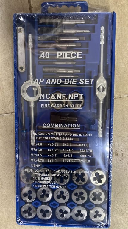 Jeu de tarauds et de filières de 40 pièces