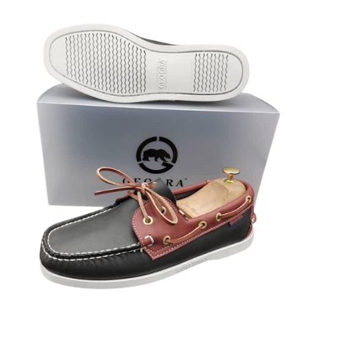 Design sans titre (1) Chaussures Homme/Sebago Dockside Marron Noir-Baladeuses pour homme – Image 1