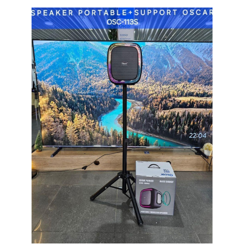 Design sans titre (7) Enceinte Portable Oscar OSC-113S avec Support (trépied). – Image 1