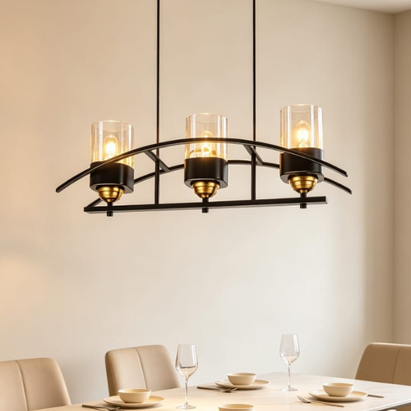 5509 Lustre 5509/3 - Barre Courbée 3 Têtes – Image 1