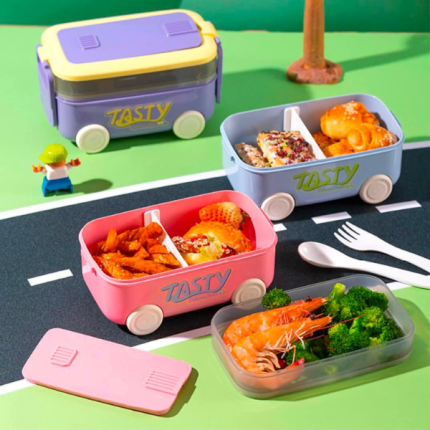 Gamelle TASTY Forme Bus avec roues