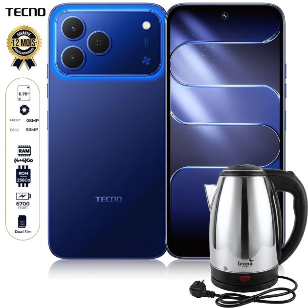 tecno_spark_50_-_256_go_-_4_go_ram_bouilloire_e_lectrique_2_l_-_icona_london_-_1500w_ Tecno Spark 50 – Image 1