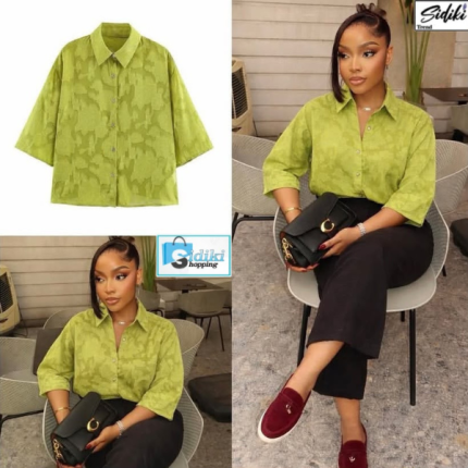 Chemise Oversize Verte Citron