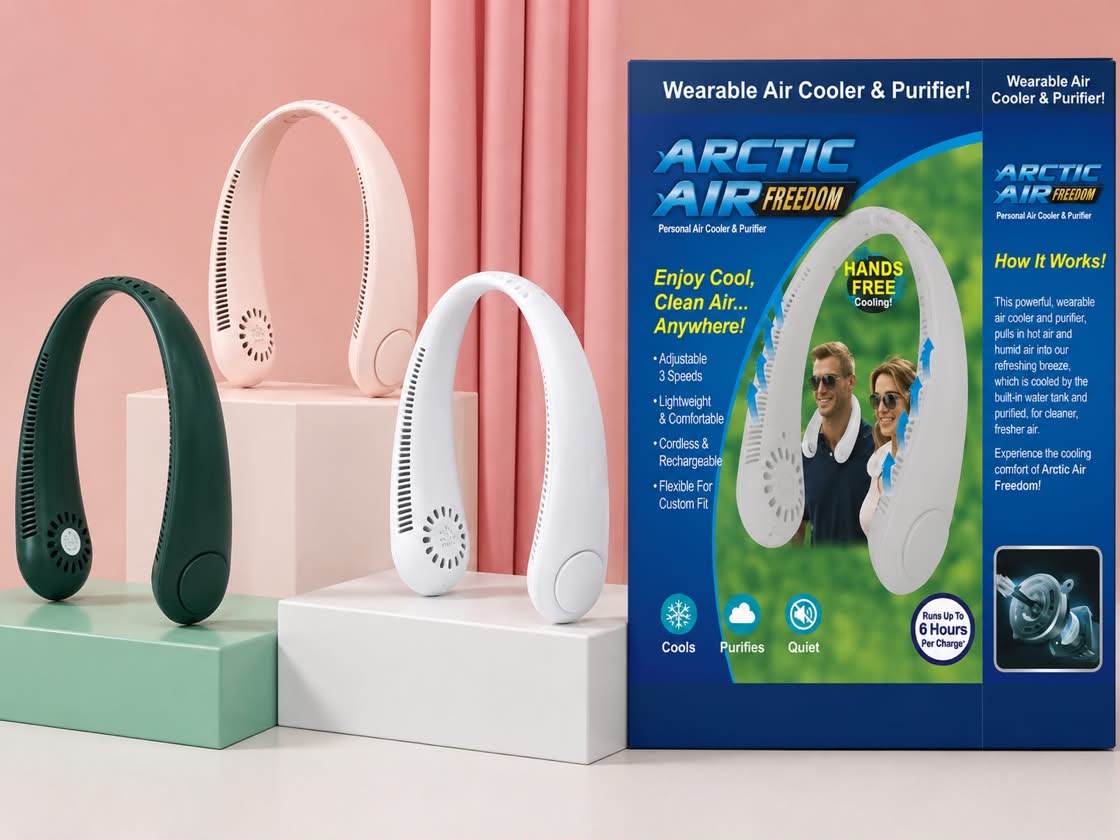WhatsApp Image 2026-08-21 at 10.49.38 Ventilateur de Cou Sans Mains ARCTIC AIR - Climatiseur Portable - 3 Vitesses – Image 1