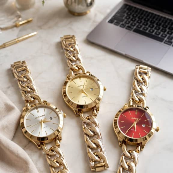 seventh MONTRE LOOKWORLD TRIO CHAÎNE GOURMETTE – Image 1