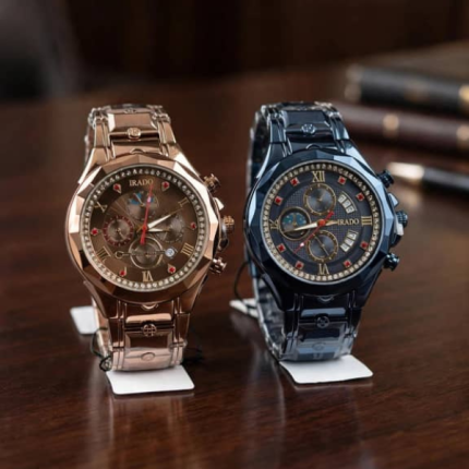 MONTRE IRADD DUO PRESTIGE - Rose Gold & Midnight Blue