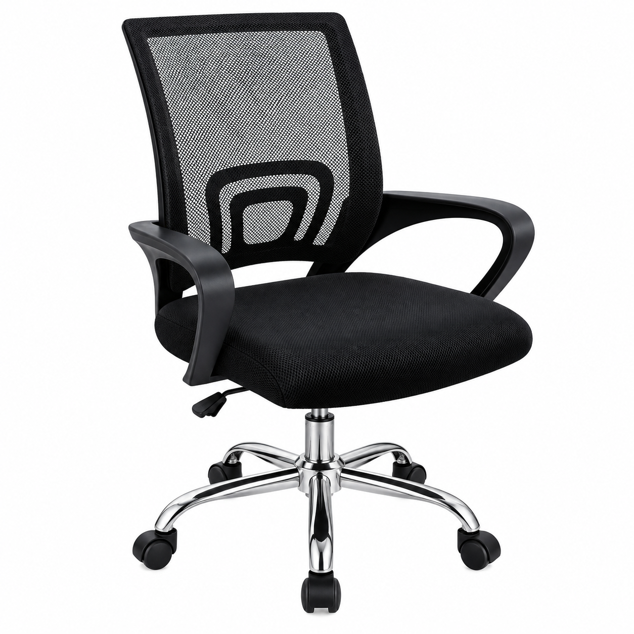 cc1 Chaise de Bureau Ergonomique en Maille– Noir – Image 1
